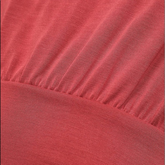 Lulus NWT Raise a Glass Rusty Rose Maube One-Shoulder Wrap Midi Dress V Day - Picture 6 of 6